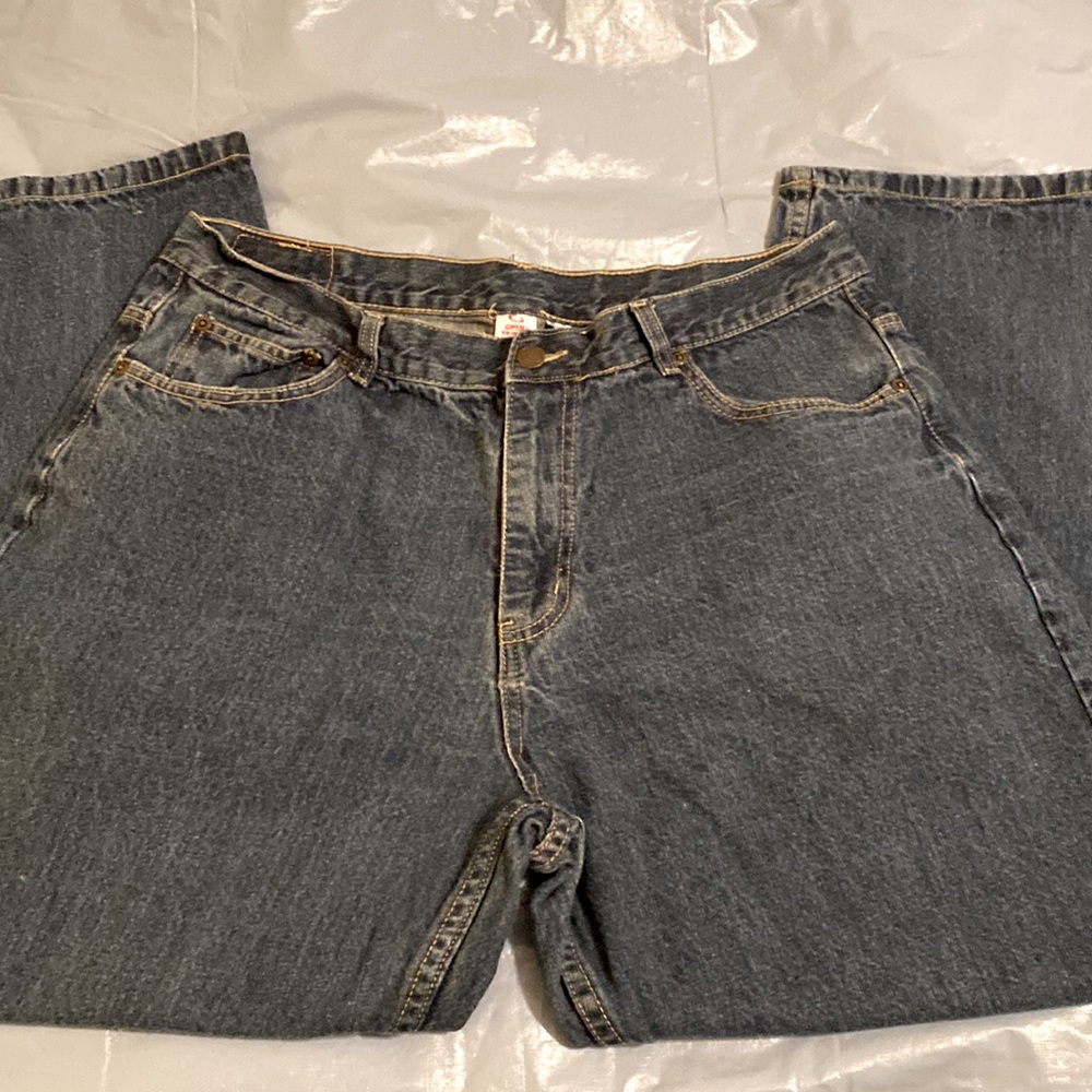Open Trails Jeans 38x30 Relaxed Fit Straight Leg Excellent Preowned Conditionm